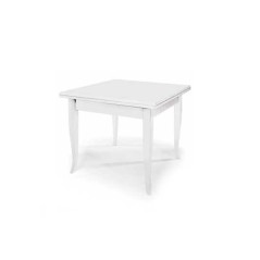 Tavolo quadrato in legno bianco art1238