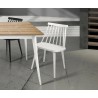 tavolo in abete spazzolato colore bicolore bianco Miele dimensioni 140x85cm allungabile con 1 allunga da 50cm Dettaglio art823