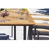 Tavolo in Teak e Alluminio modello Fuerteventura