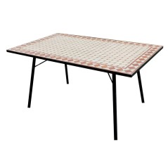 Tavolino in ferro e mosaico TTM12M